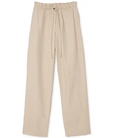 Frank and Oak Women's Annie Paper Bag Drawstring Cotton Pull-On Pants