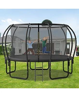 Streamdale Furniture Kids' Safety Trampoline with Basketball Board