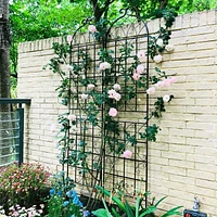 Streamdale Furniture Metal Garden Trellis 4-Pack - 86.7" x 19.7" - Rustproof - Black