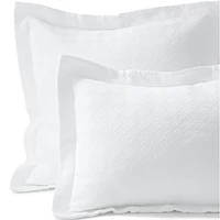Lands' End Basketweave Cotton Matelasse Pillow Sham