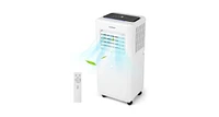 Slickblue 8000 Btu Portable Air Conditioner with Remote Control and Led Digital Display-White