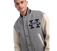 Tommy Hilfiger Men's Leather Varsity Jacket