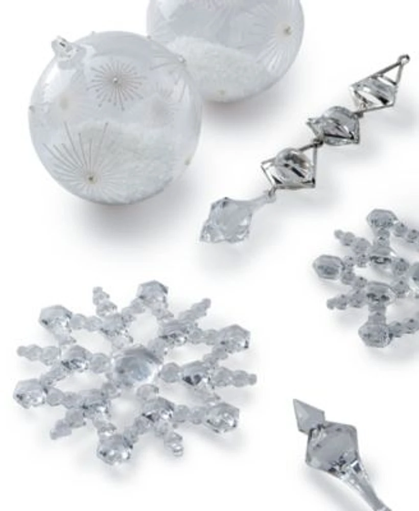 Holiday Lane Snowdaze Ornament Collection Created For Macys