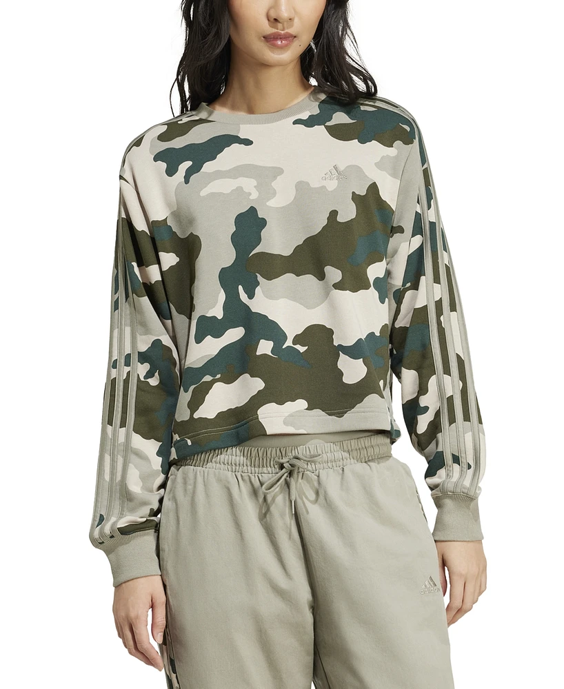 adidas Women's Camo Crewneck Sweatshirt