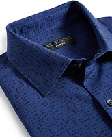 Alfani Men's Carlo Slim-Fit Performance Stretch Dot-Print Dress Shirt, Created for Macy's