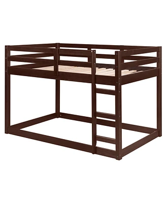 Simplie Fun Loft Bed, Espresso 38185, Twin