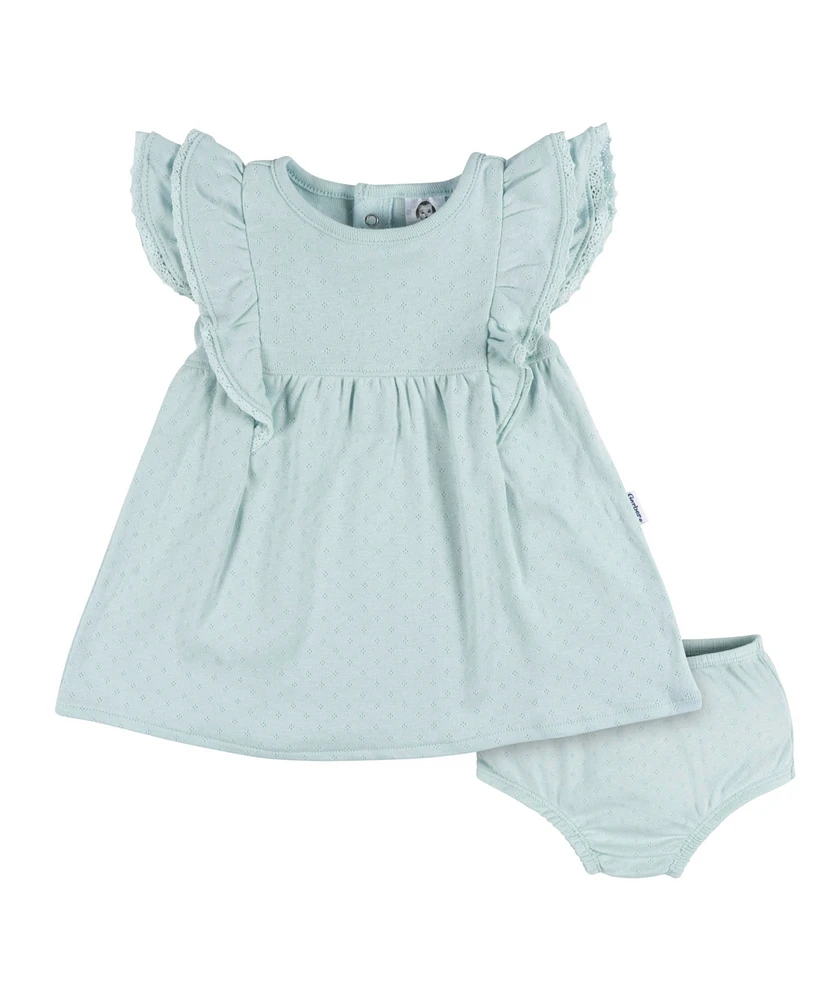 Gerber Baby Girls Dress and Diaper Cover Set, 2 Piece