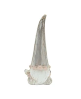 Slickblue Modern Terra Cotta Gnome Figurine With Marble Finish