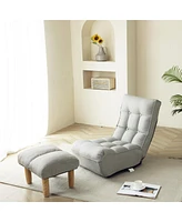 Simplie Fun Folding Reclining Leisure Sofa Chair