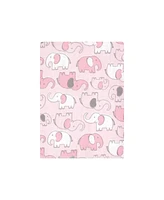 Hudson Baby Infant Girl Cotton Flannel Burp Cloths Bundle