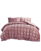 Intelligent Design Velvet Dream Puff 3-Pc. Comforter Set, Full/Queen
