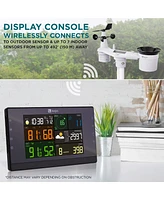 Logia 7-in-1 WiFi Indoor/Outdoor Wireless Weather Station w/Solar & More