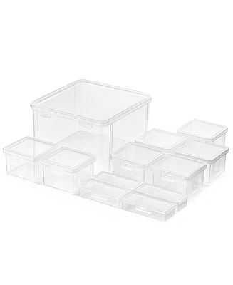 Sorbus 12-Piece Sewing and Craft Material Storage Set with Lids