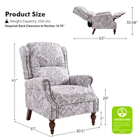 Alexander Traditional Manual Recliner With Variety Fabric