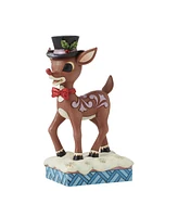 Jim Shore Rudolph in Top Hat and Bowtie Figurine