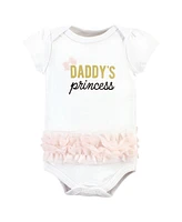 Hudson Baby Baby Girls Cotton Bodysuits, Daddys Princess Tutu