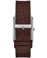 Skagen Men's Hagen Three Hand Brown Pro-Planet Leather 36mm