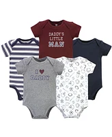 Hudson Baby Boys Cotton Bodysuits daddy 5-Pack - Boy 5