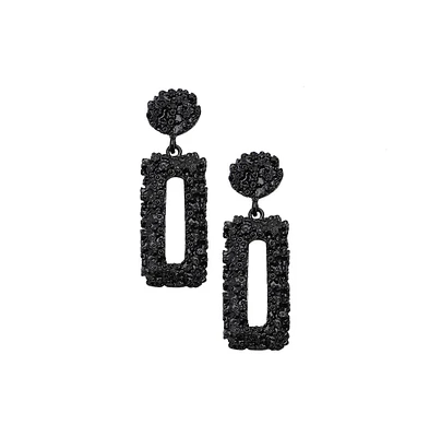 Sohi Women's Corroded Drop Earrings