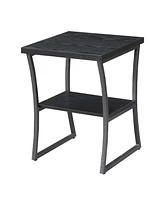 Convenience Concepts XCalibur End Table Black Woodgrain