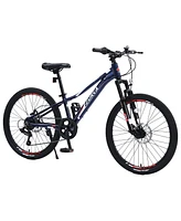 Streamdale Furniture Mountain Bike for Girls and Boys Mountain 24 inch shimano 7-Speed bike