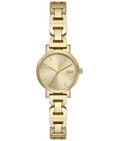 Dkny Women's Soho Three-Hand -Tone Stainless Steel Watch 24mm