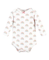 Hudson Baby Girls Thermal Long Sleeve Bodysuits