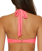 Becca Women's Ruched Underwire Bikini Top