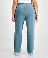 And Now This Trendy Plus Scuba Wide-Leg Pants, Created for Macy's