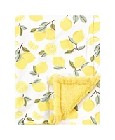 Hudson Baby Infant Girl Plush Blanket with