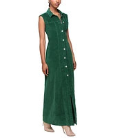 Avec Les Filles Women's Corduroy Sleeveless Maxi Dress