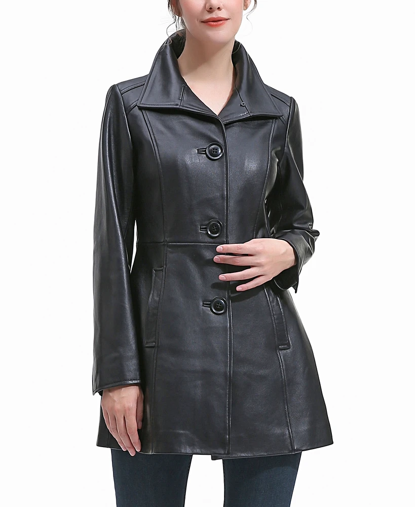 Bgsd Plus Sarai Leather Coat