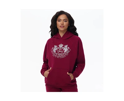 Juicy Couture Women's Over Fleece Scottie Dog Hoodie