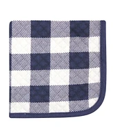 Hudson Baby Infant Boy Quilted Cotton Washcloths