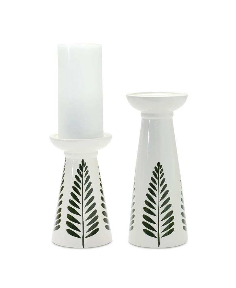 Slickblue Ceramic Candle Holder (Set of 2)