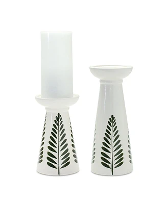 Slickblue Ceramic Candle Holder (Set of 2)