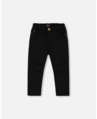 Deux par Boy Stretch Twill Pants Black - Child