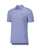 Peter Millar Men's Royal Los Angeles Dodgers Jubilee Stripe Stretch Jersey Polo