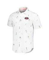 Tommy Bahama Men's White San Francisco 49ers Nova Wave Flocktail Button-Up Shirt