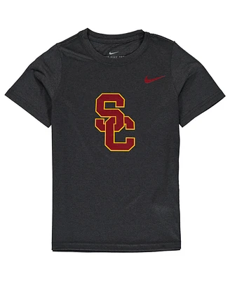 Nike Big Boys and Girls Anthracite Usc Trojans Cotton Logo T-Shirt