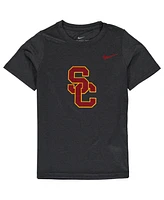 Nike Big Boys and Girls Anthracite Usc Trojans Cotton Logo T-Shirt