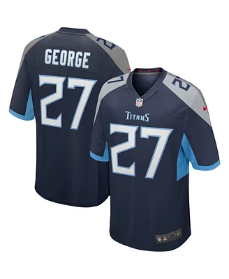 Nike Men's Eddie George Navy Tennessee Titans Game Retired Player Jersey