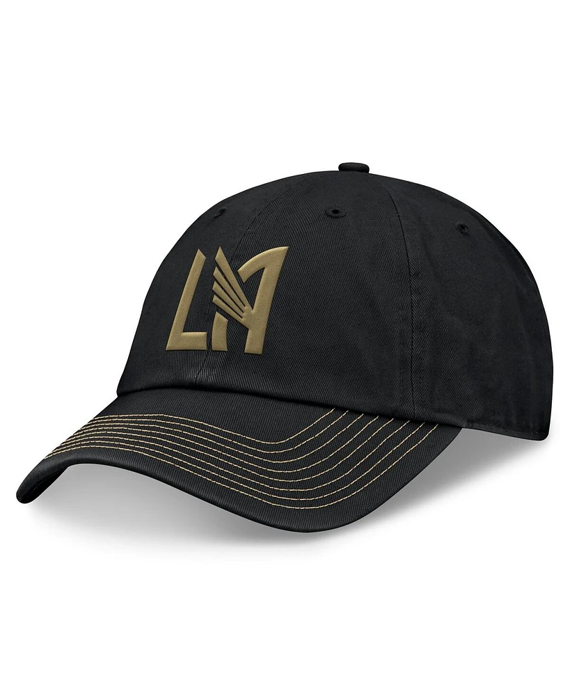 Fanatics Men's Black Lafc Iconic Blocked Fundamental Adjustable Hat