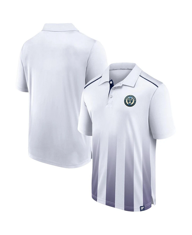 Fanatics Men's White Philadelphia Union Line Up Fade Polo