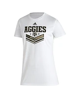 Adidas Women's White Texas A M Aggies Military Appreciation Aeroready T-Shirt