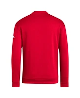 Adidas Men's Red Manchester United Team Fleece Pullover Sweatshirt