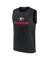 Nike Men's Black Georgia Bulldogs Primetime Legend Lock Up Performance Muscle Tank Top