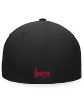 Top of the World Men's Black Nebraska Huskers Fitted Hat