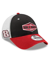 New Era Men's Black/Red Kyle Busch 9FORTY Side Patch Trucker Adjustable Hat