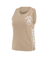 Wear by Erin Andrews Women's Tan New York Yankees Tonal Tank Top